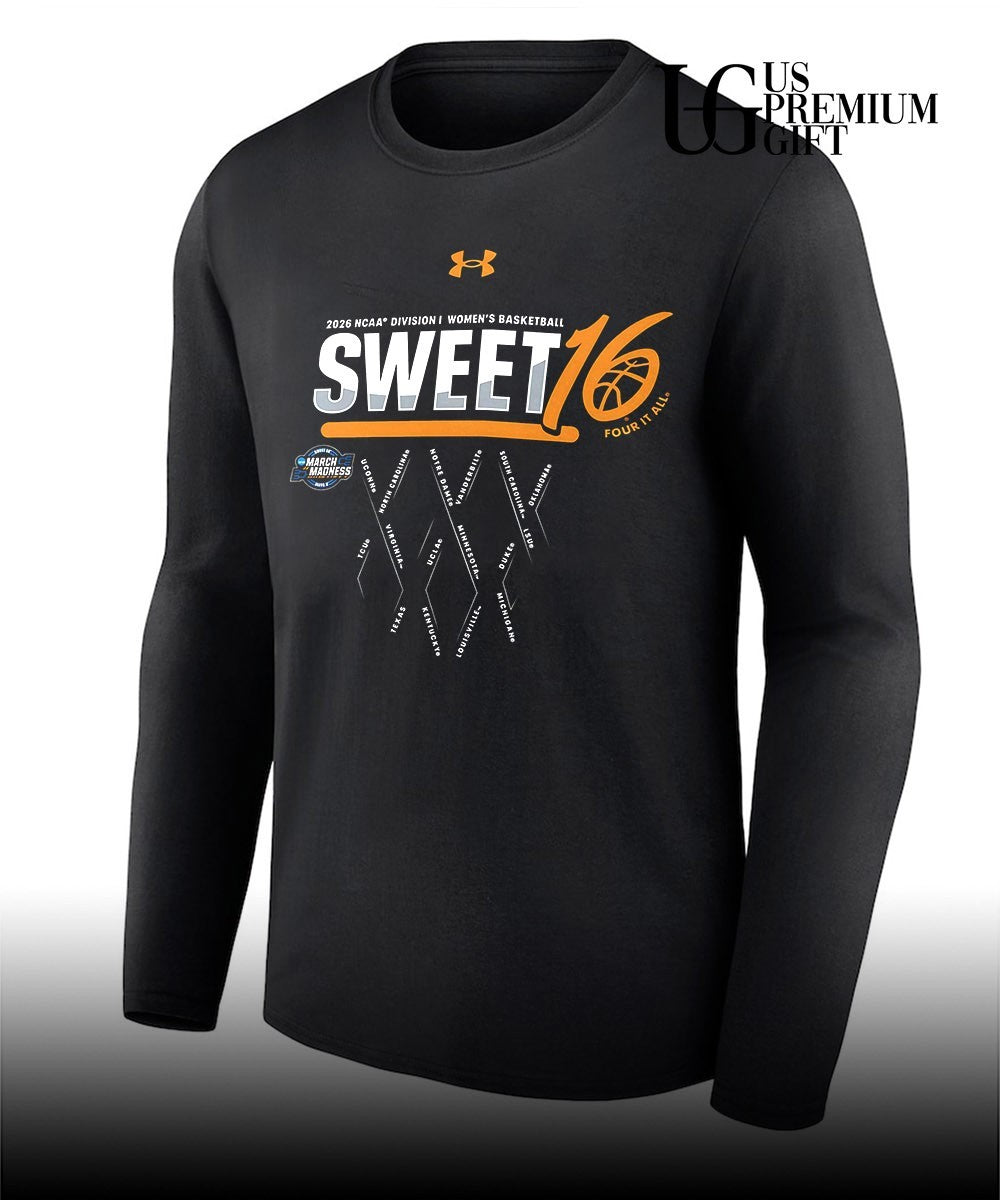 2026 NCAA Division 1 Women’s basketball Sweet 16 Four It All March Madness shirt