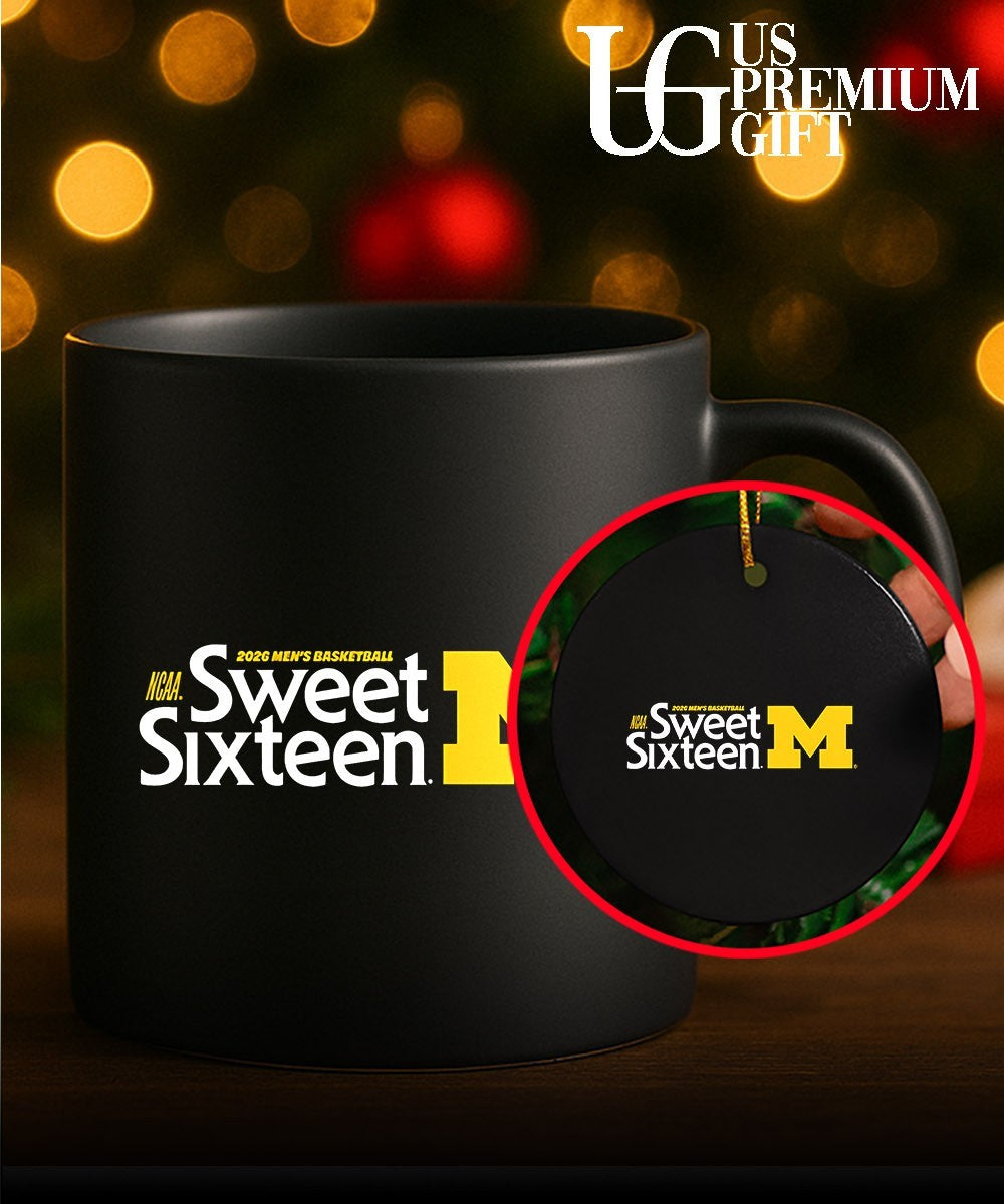 2026 NCAA March Madness Sweet Sixteen Michigan Wolverines basketball shirt