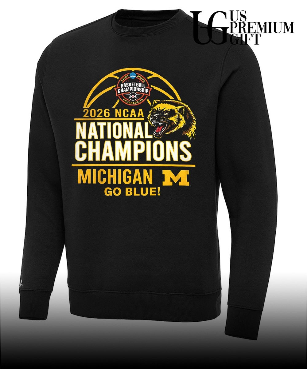 2026 NCAA Men’s Basketball Championship 2026 Michigan Wolverines Go Blue shirt