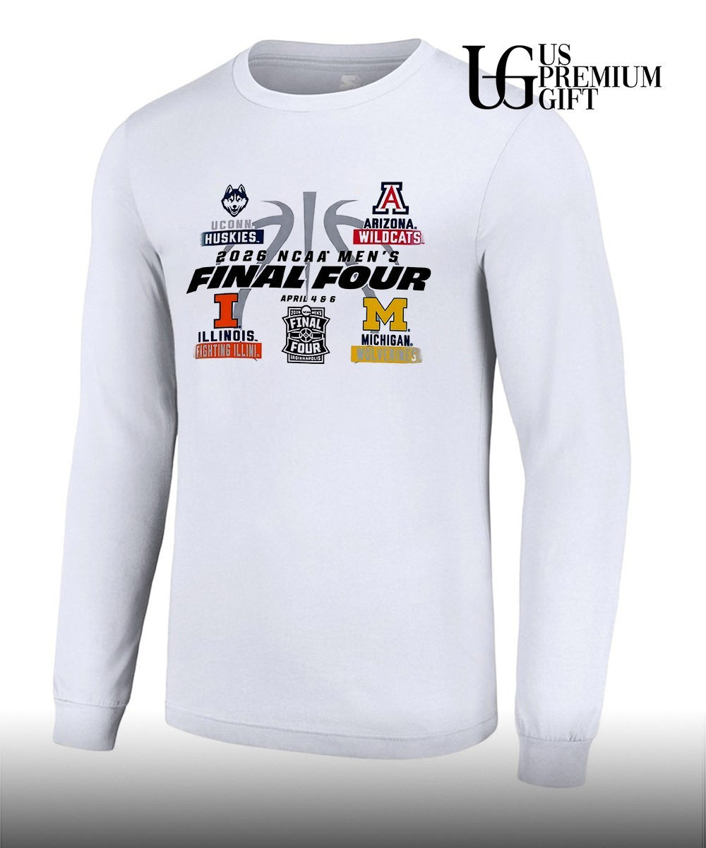 2026 NCAA Men’s Final Four basketball 4 Teams shirt