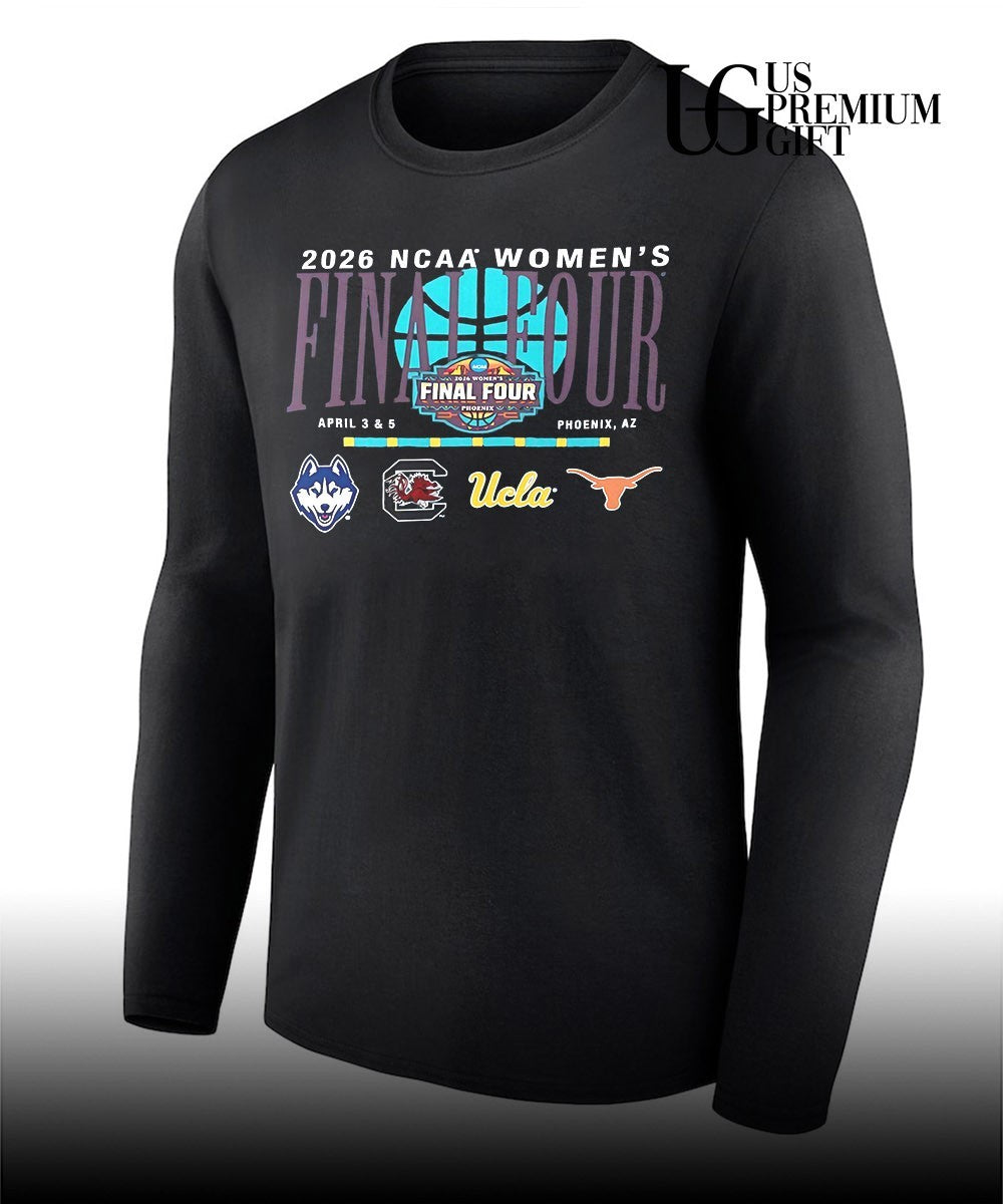 2026 NCAA Women’s Final Four NCAA 4 Team Phoenix logo shirt