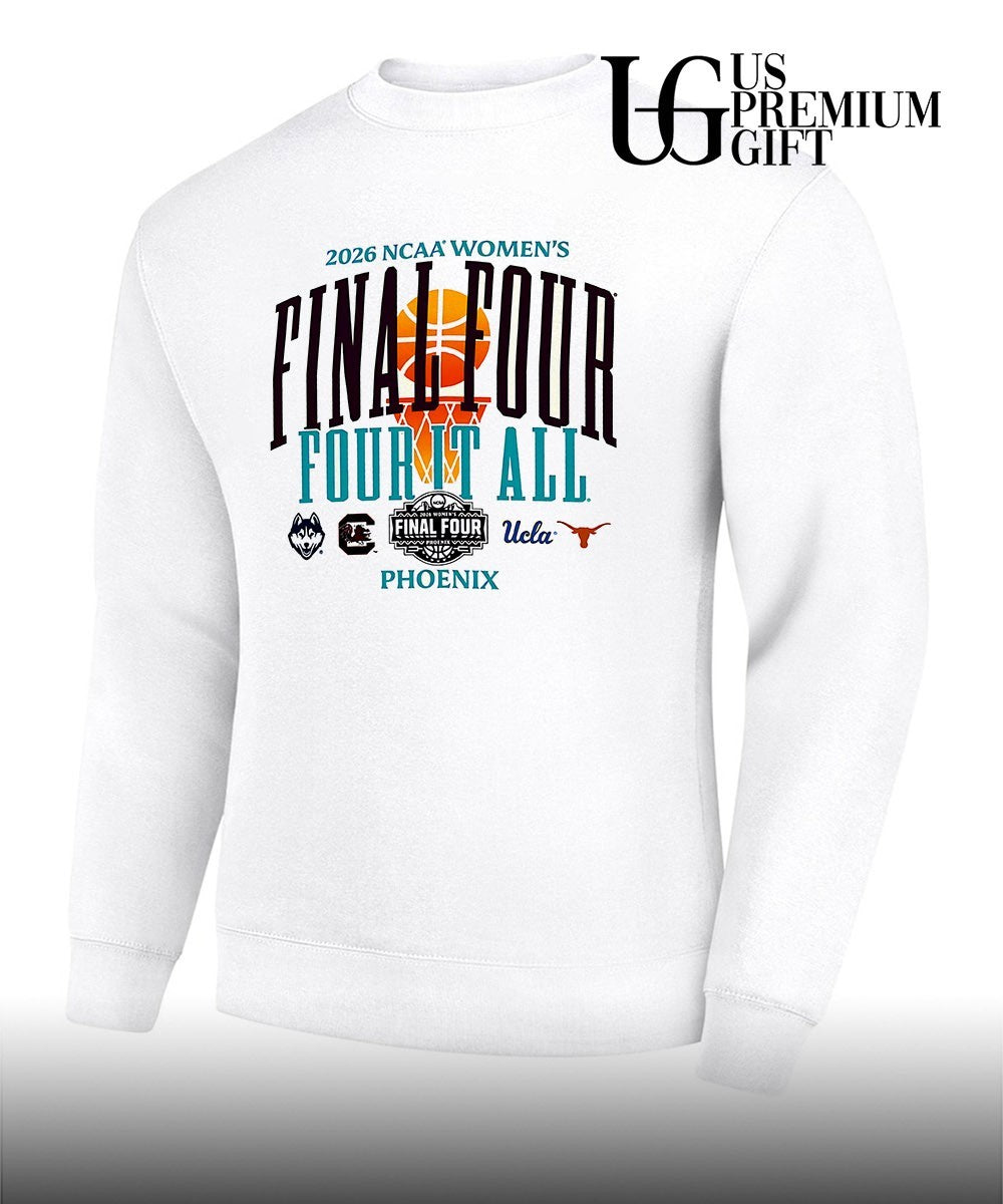 2026 NCAA Women’s Four It All Final Four Phoenix logo shirt