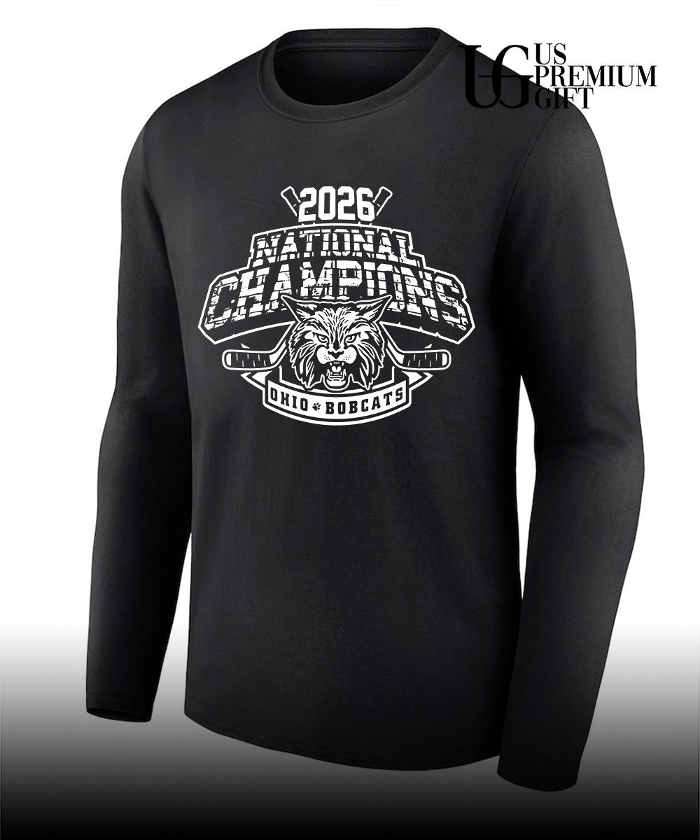 2026 National Champions Ohio Bobcats hockey shirt