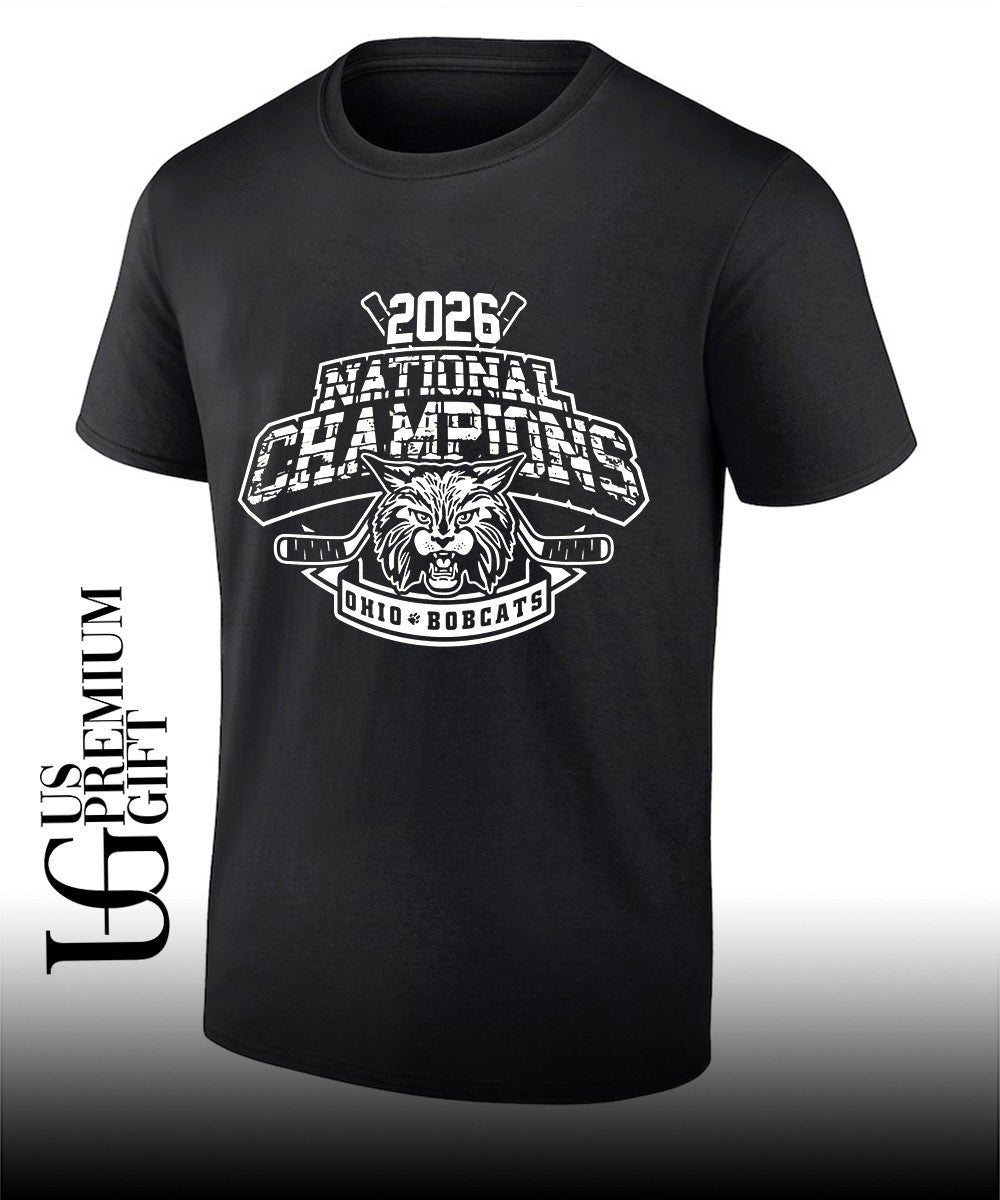2026 National Champions Ohio Bobcats hockey shirt