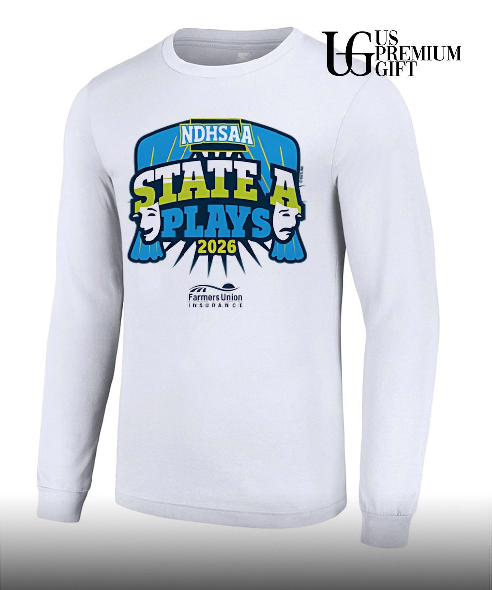 2026 State A Plays NDHSAA logo shirt