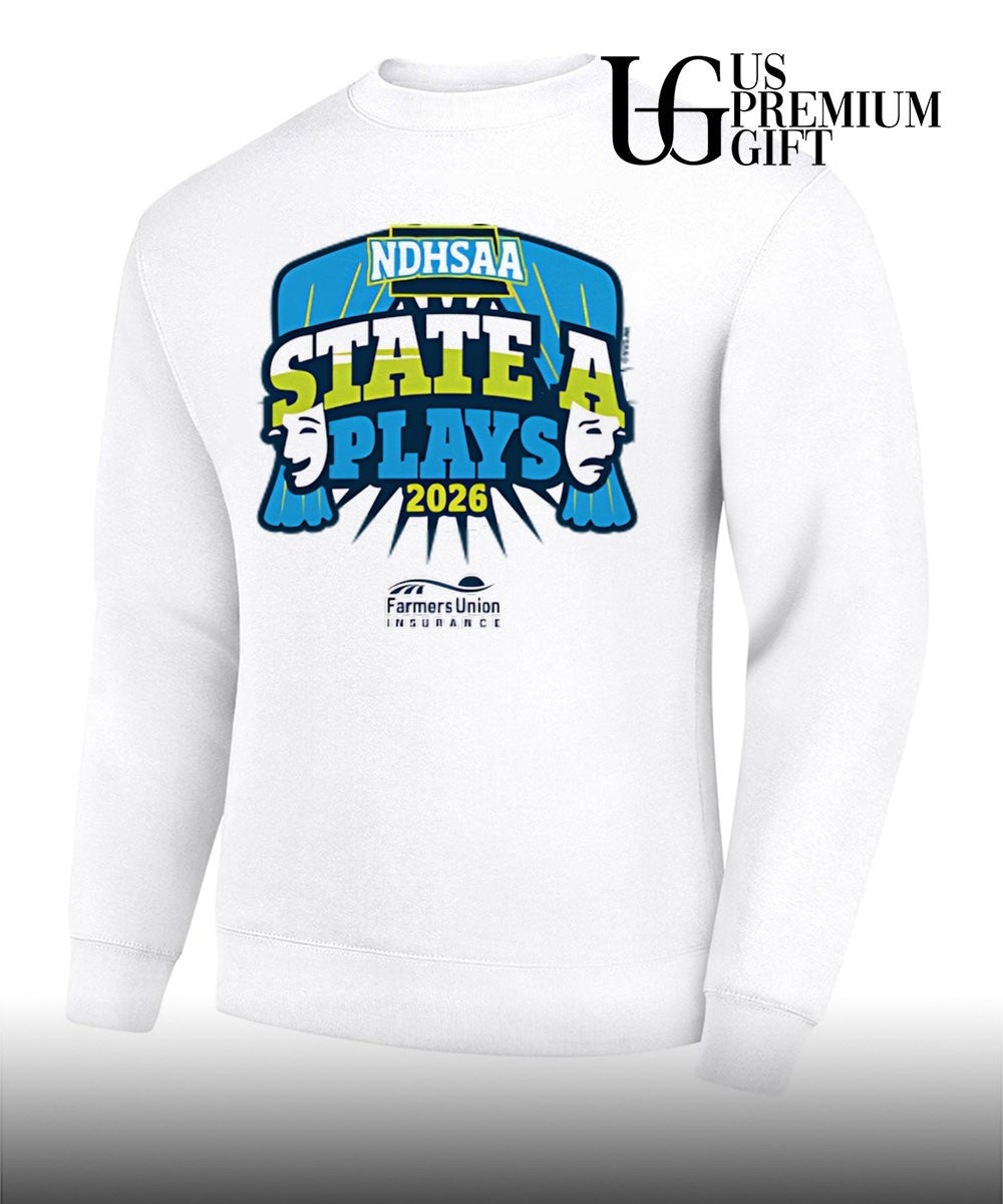 2026 State A Plays NDHSAA logo shirt