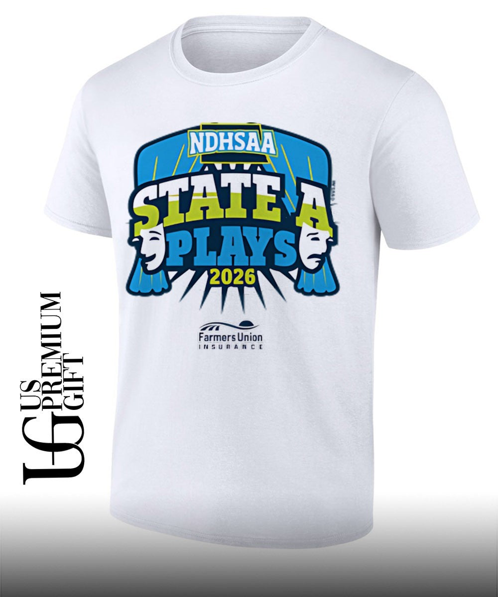 2026 State A Plays NDHSAA logo shirt