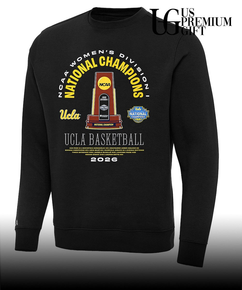 2026 UCLA Bruins Women’s Basketball National Champions Legends trophy shirt