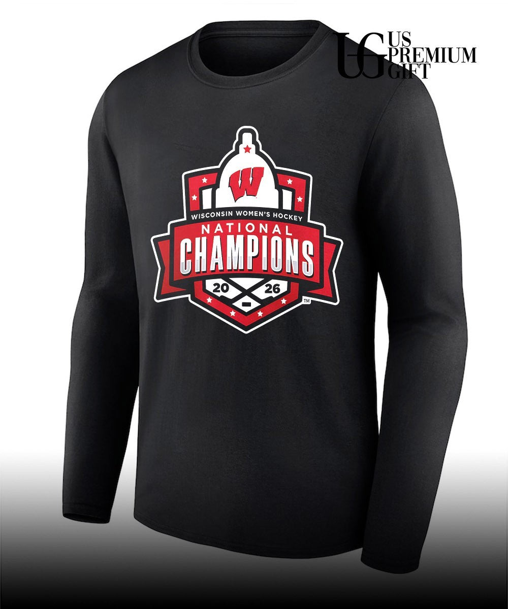 2026 Wisconsin Badgers NCAA Frozen Four Women’s Ice Hockey National Champions shirt