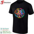 2nd grade dream team circular badge with school supplies icons and words shirt