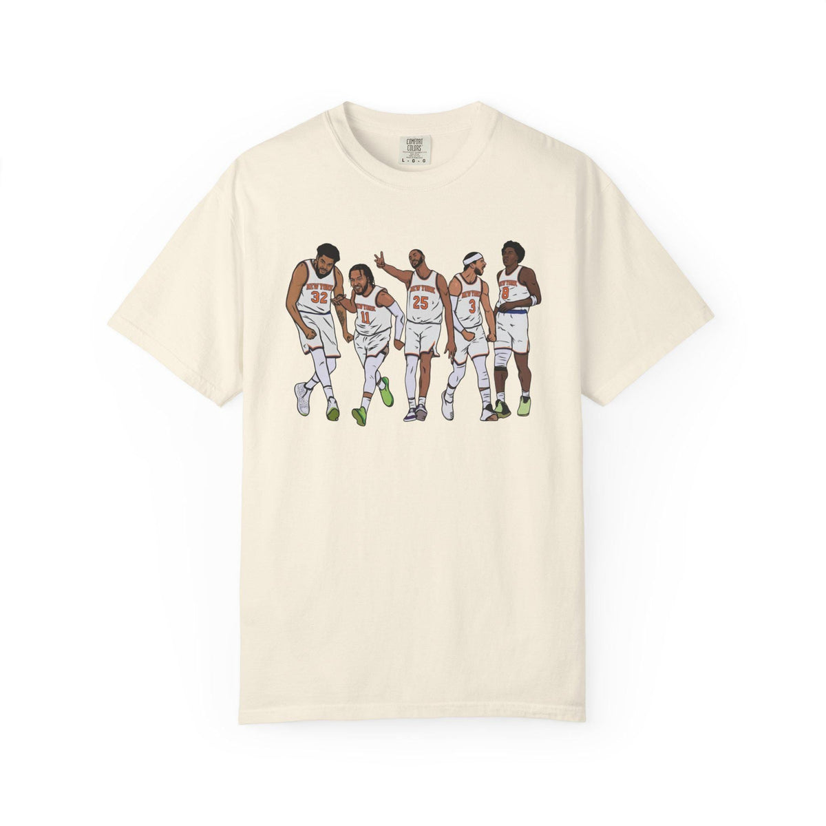 Knicks Team Jalen Brunson Kat Mikal Bridges Josh Hart Og Comfort Colors (4)