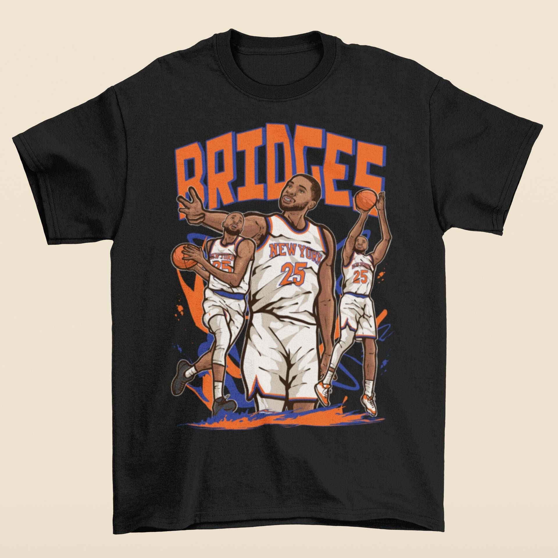Mikal Bridges Cartoon York Basketball Unisex T-shirt, Sweatshirt, Hoodie (4)