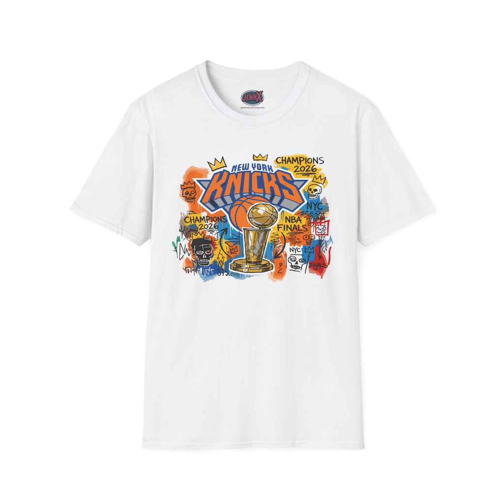 York Knicks Champions 2026 Basquiat Street Art Influence Tee (4)