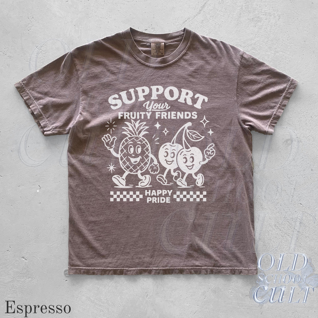 Fruity Friends Lgbtqia Pride Gay Rights Pride Rainbow Pride Parade Lgbtq Support Lesbian Comfort Colors (4)