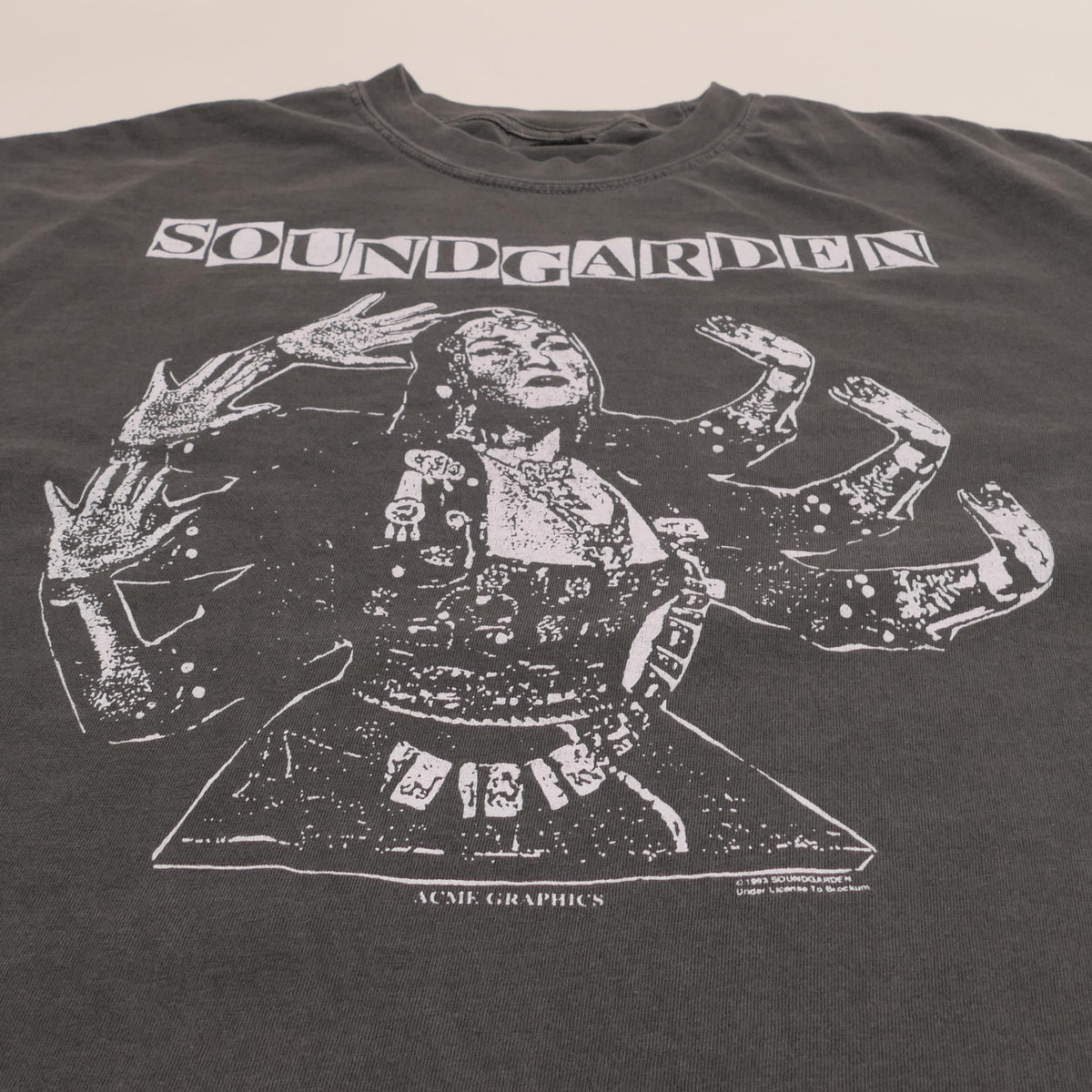 Soundgarden Band Tee Louder Love Mahakala Tibetan Buddhism Alternative American Rock Roll Grunge Sub Pop Ultra Faded Xl (4)
