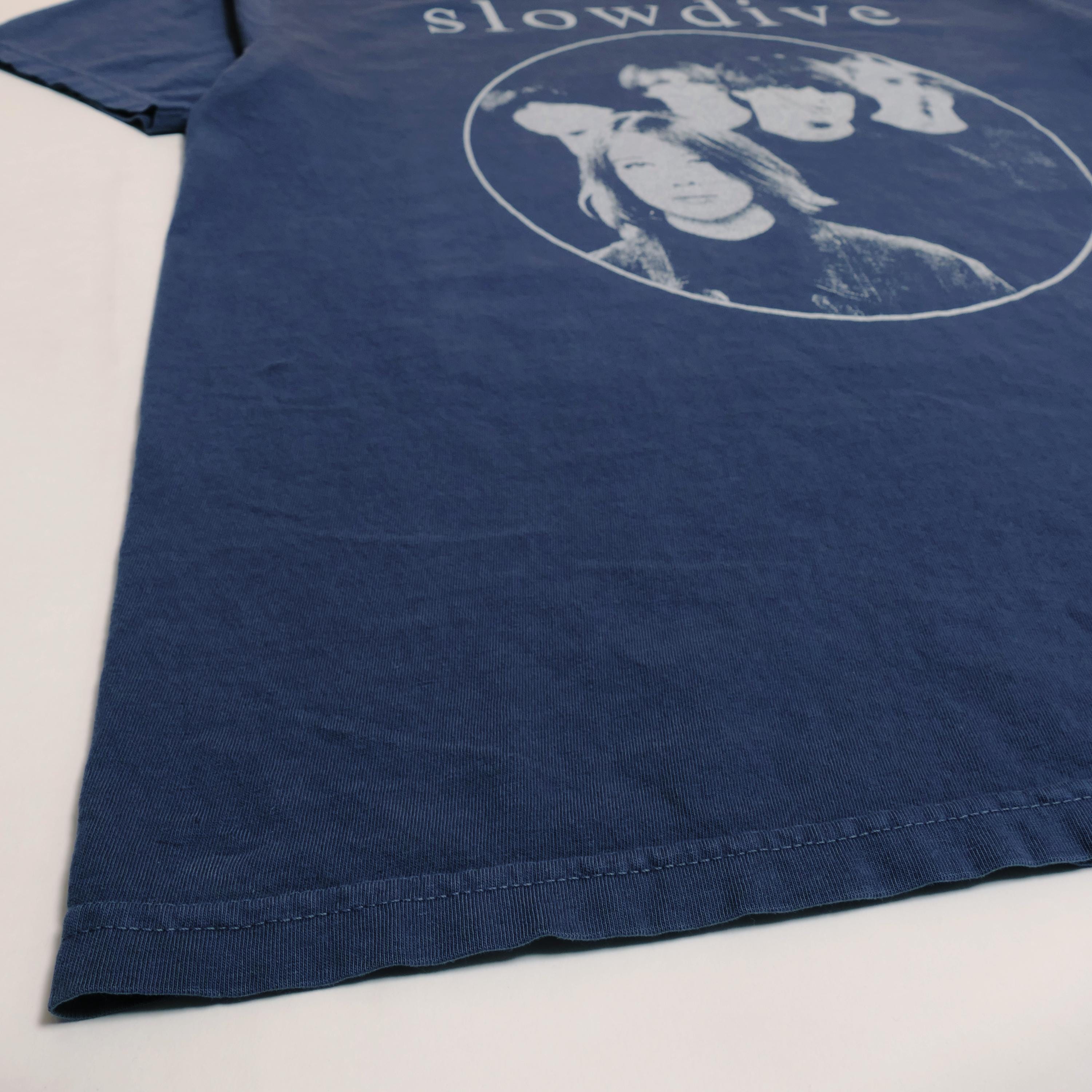 Slowdive Shoegaze Band Tee Faded Tour Ambient Noise Post Punk Alternative Grunge Band Souvlaki Album Cover Single Shoegazer Navy Xl (4)
