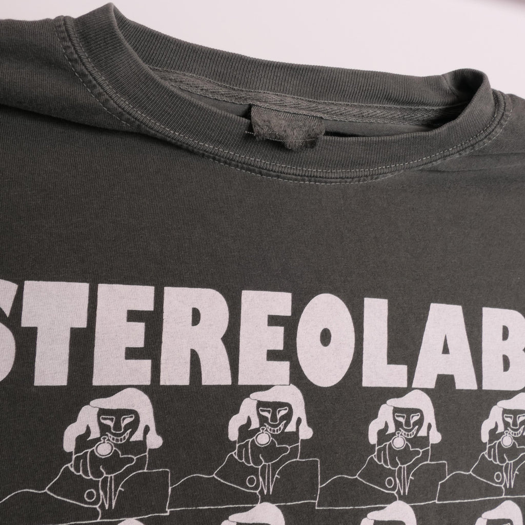 Stereolab French Disko Tee Peng Cliff Super 45 French Paris France Electronic Art Music Pop Band Tour Heavyweight Faded Xl (4)