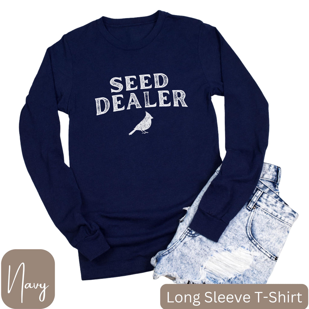 Seed Dealer Bird Lover Backyard Birding Bird Feeder Humor Tee Bird Watcher Tee (4)