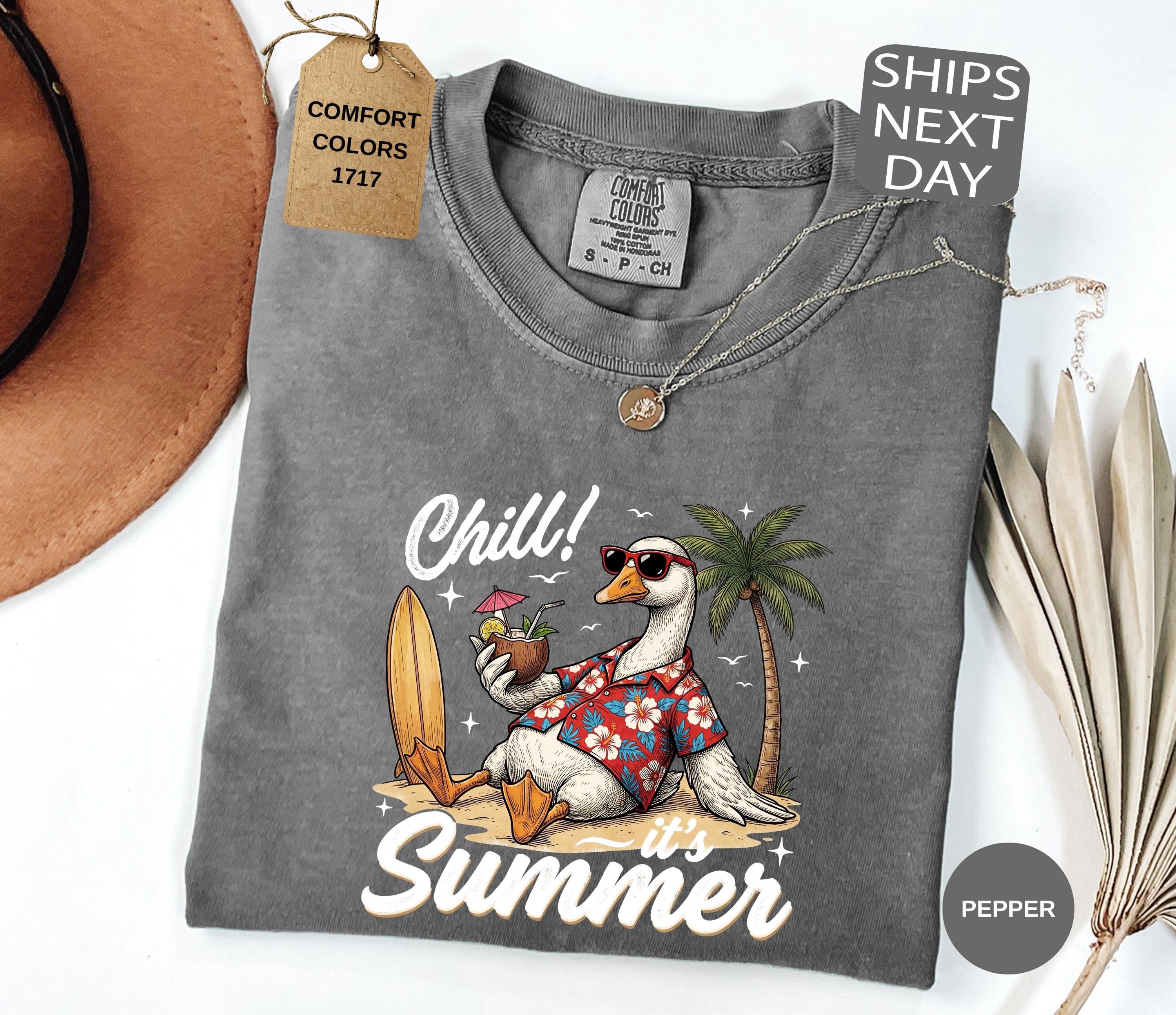 Summer Goose Comfort Colors Beach Vacation Summer Chill (4)