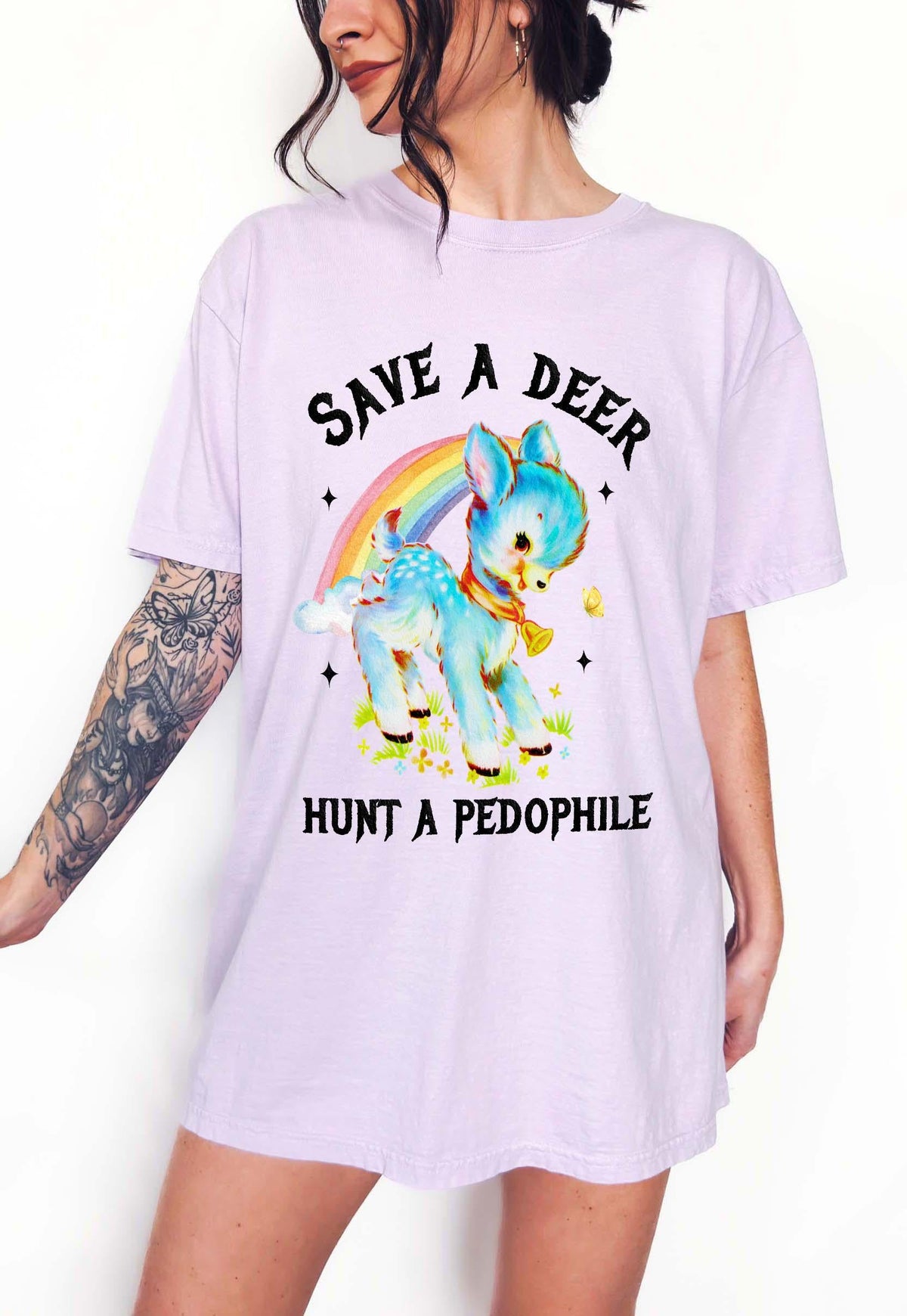 Save Deer Hunt Pedophile Unisex T-shirt, Sweatshirt, Hoodie (4)