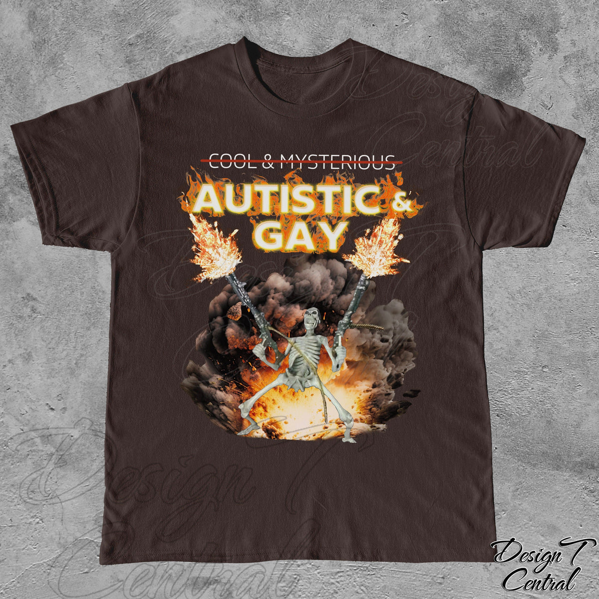 Autistic Gay Skeleton Explosion Unisex T-shirt, Sweatshirt, Hoodie (4)