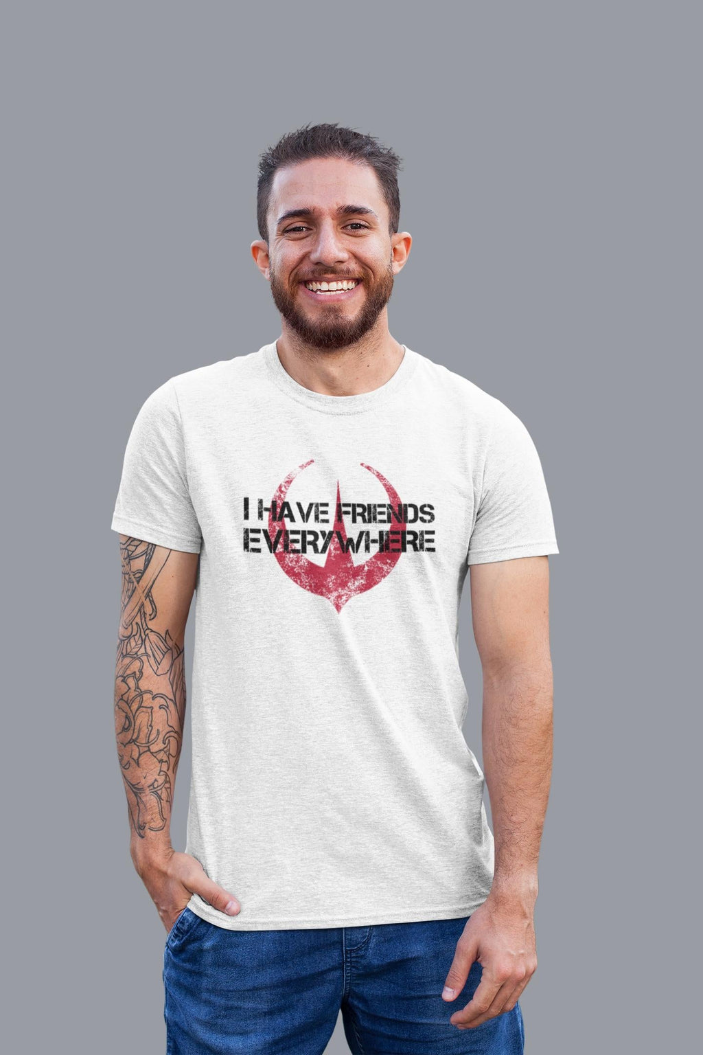 Friends Everywhere Jersey Tee Andor Inspired Short Sleeve Friends Minimalist Tee (4)
