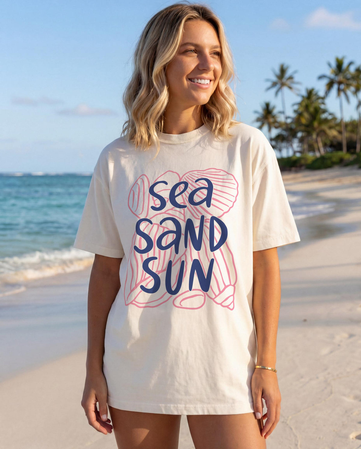 Beach Sea Sand Sun Summer Vacation Unisex T-shirt, Sweatshirt, Hoodie (4)