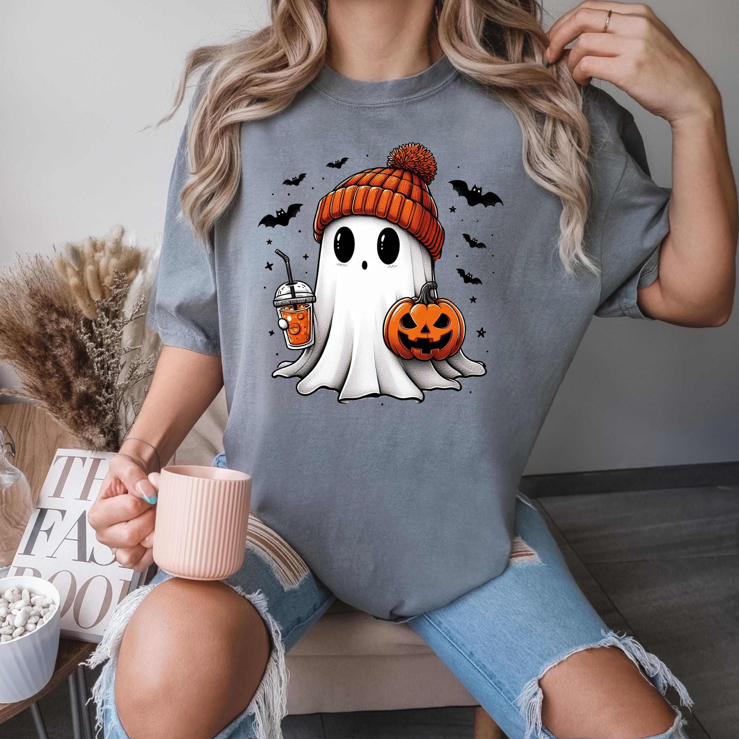 Comfort Colors Ghost Tee Ghost Halloween Halloween Halloween Pumpkin Halloween Halloween Tee (4)