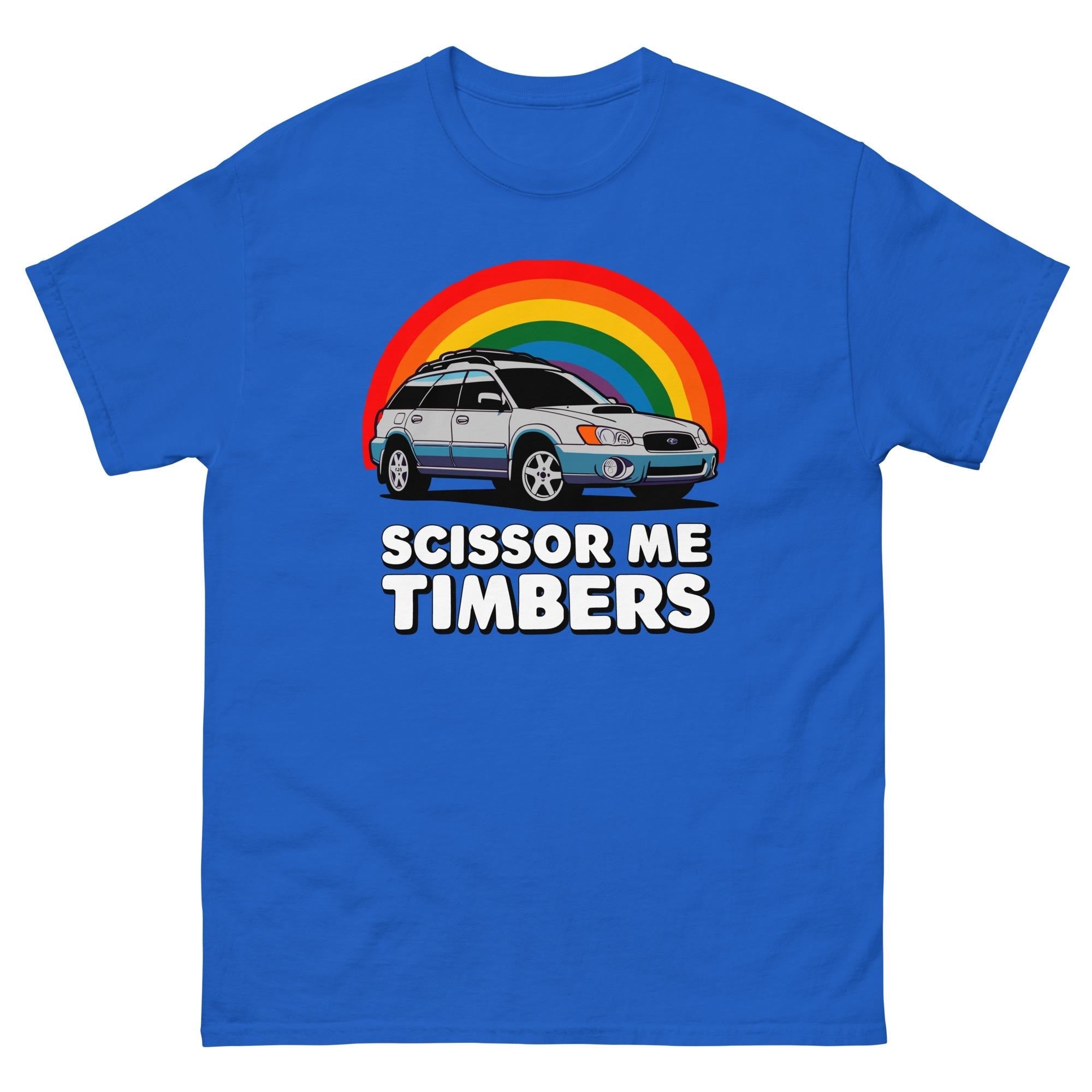 Scissor Timbers Rainbow Car Humor Lgbt Humor Lesbian Unisex T-shirt, Sweatshirt, Hoodie (4)