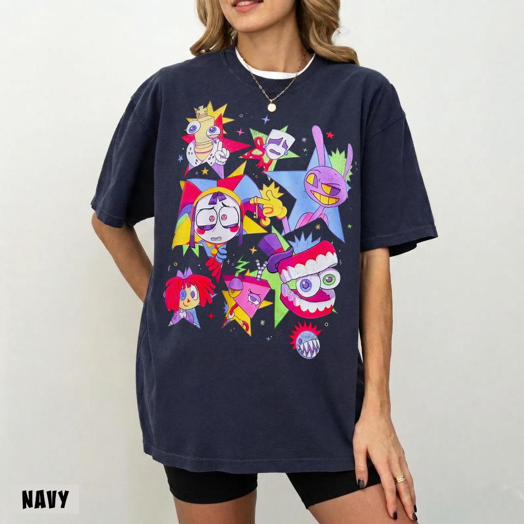 Comfort Colors Digital Circus Tadc Tadc Jax Tee Pomni Gangle Ragatha Caine Bubble Zooble (4)