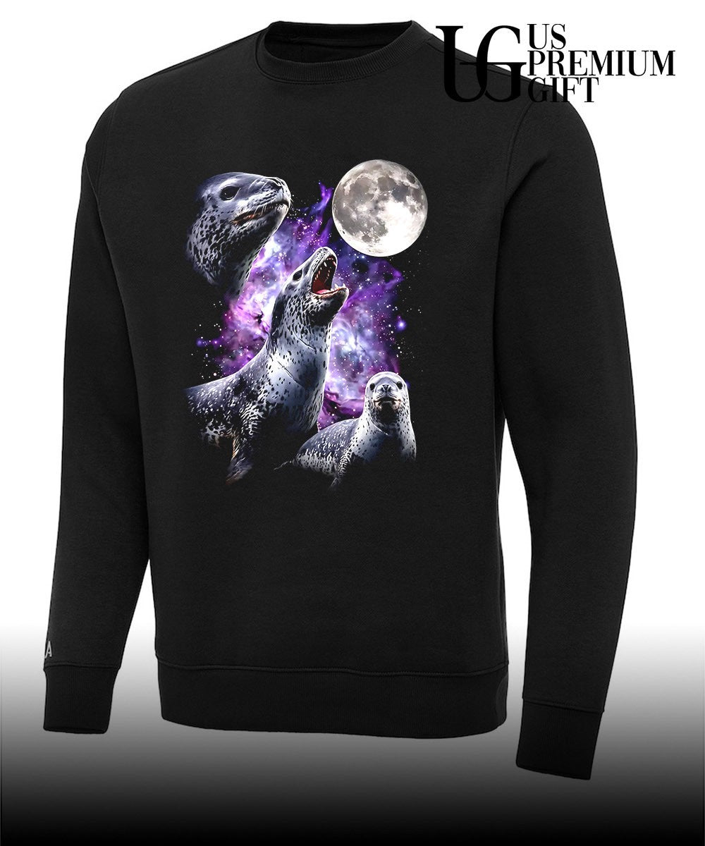 3 seals howling at the moon shirt