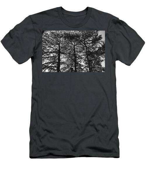 3 Wild Pines, In Black And White T-Shirt