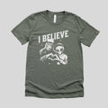 I Believe Bigfoot & Alien Graphic Tee 296