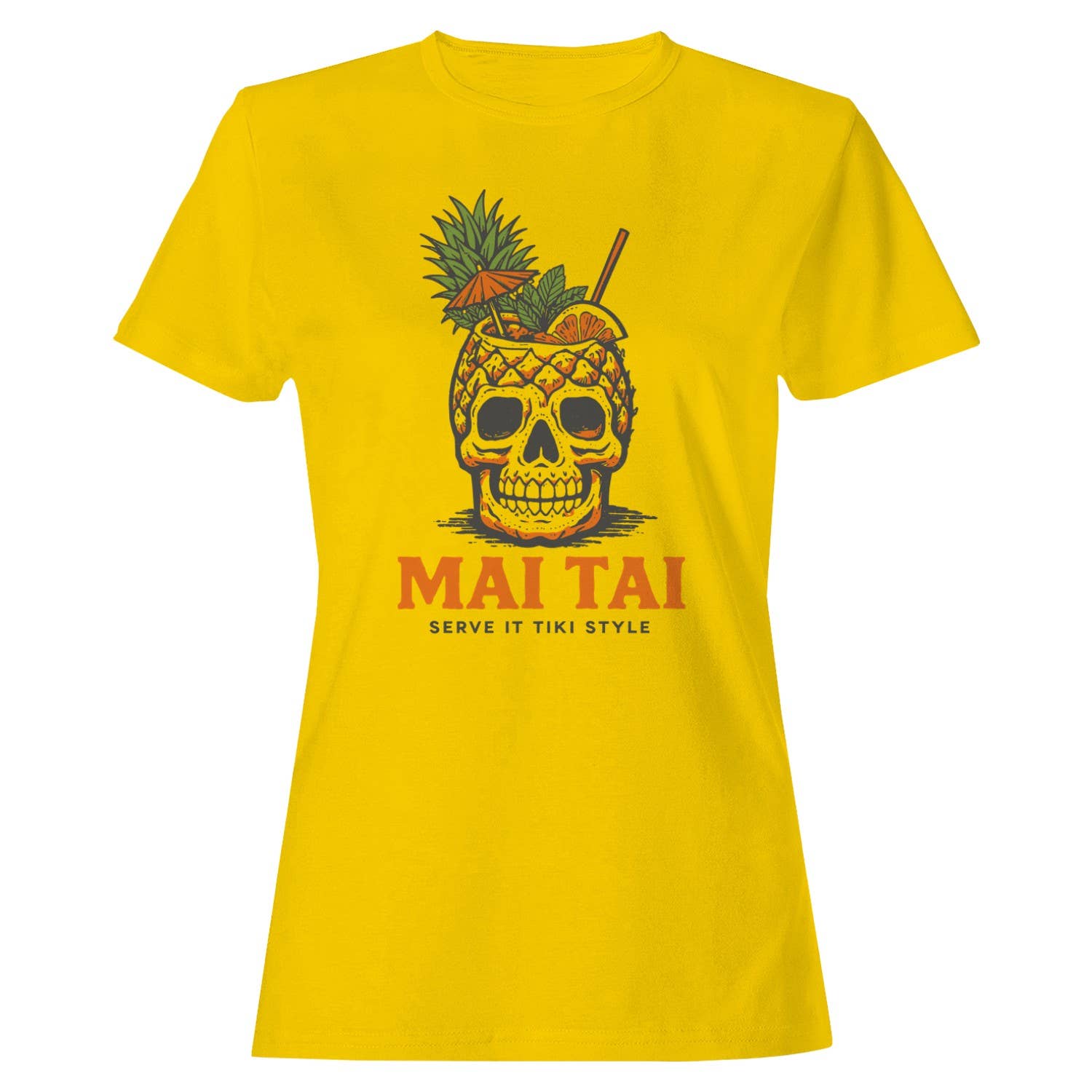 Mai Tai Serve It Tiki Style Women's T-Shirt