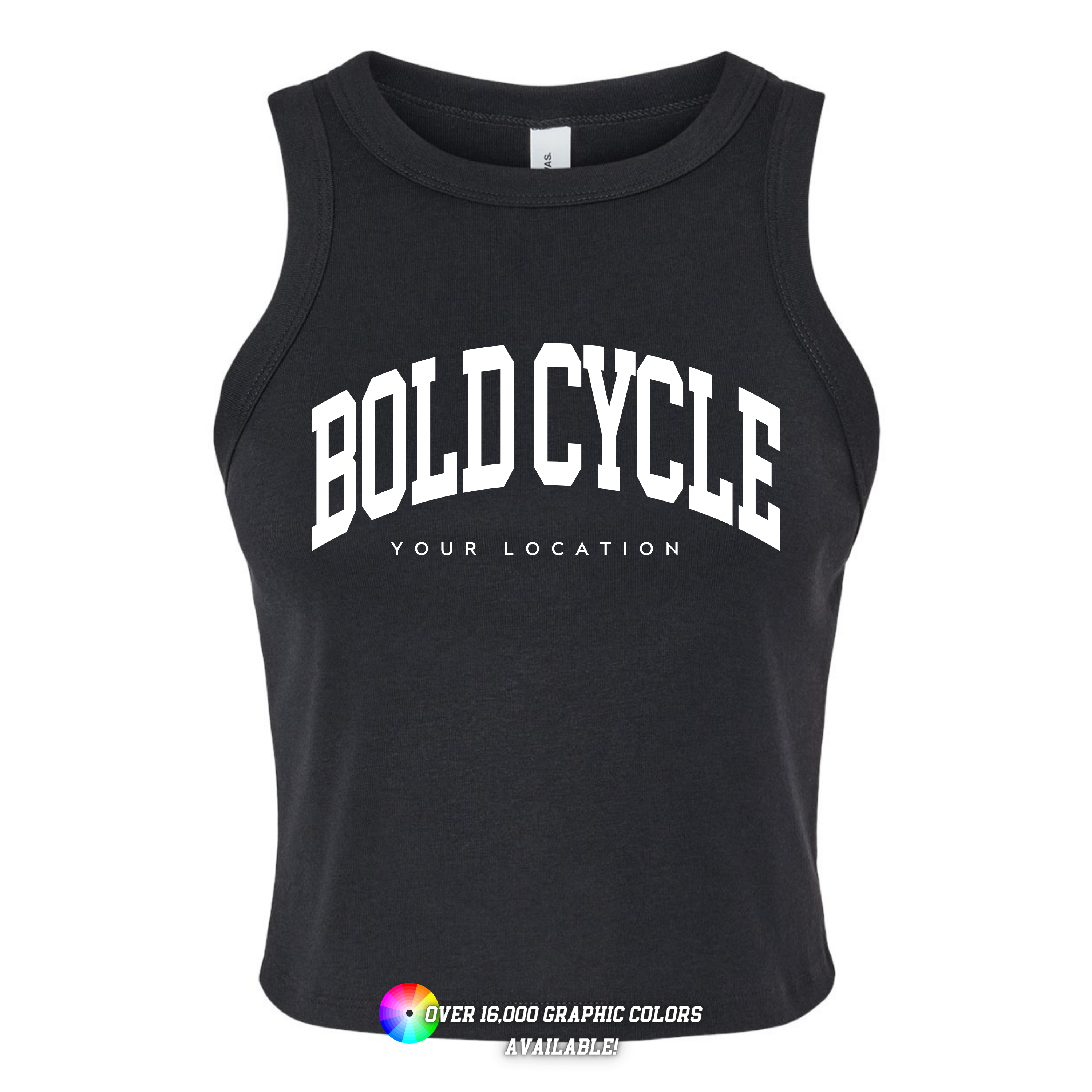 Custom Logo Women's Micro Rib Racer Tank