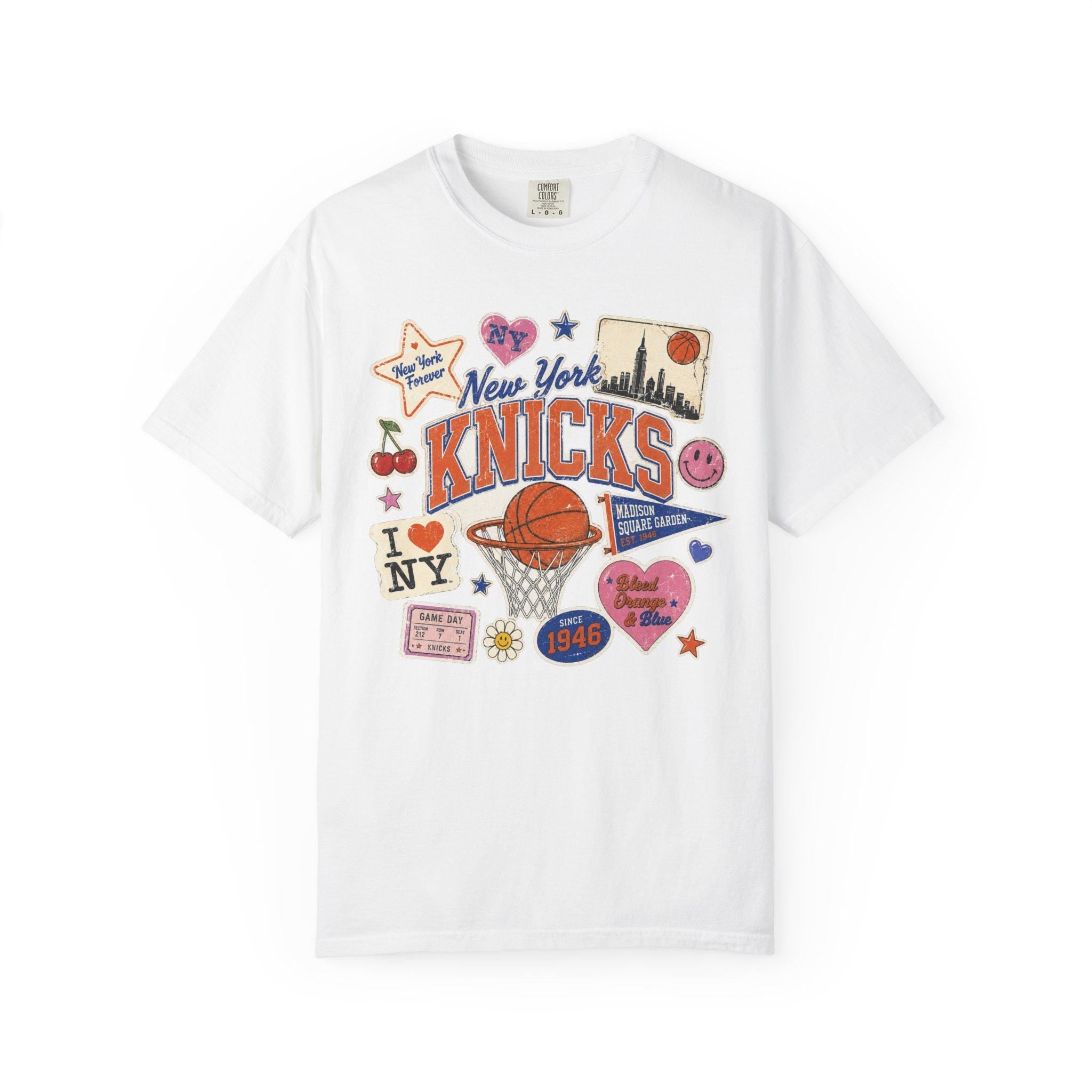 York Knicks Retro Patchwork Basketball Team Unisex T-shirt, Sweatshirt, Hoodie (5)