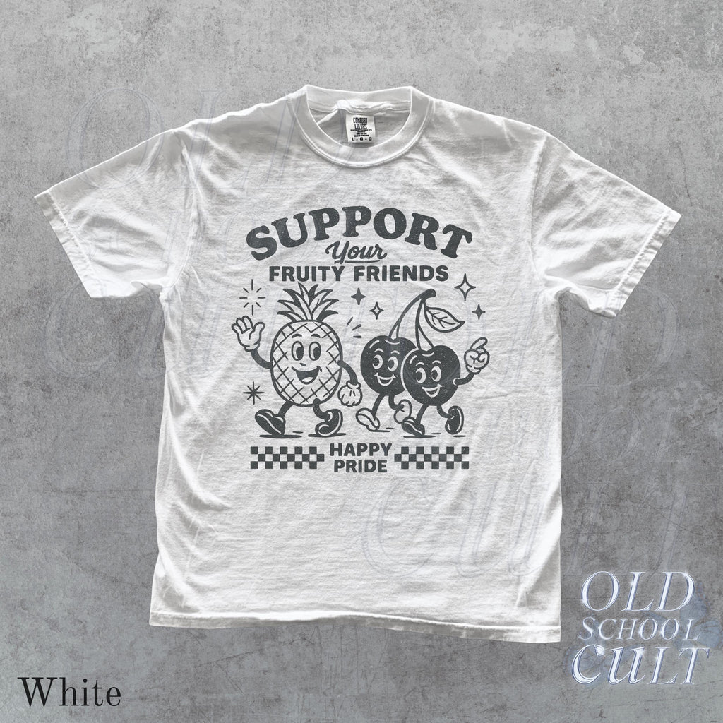 Fruity Friends Lgbtqia Pride Gay Rights Pride Rainbow Pride Parade Lgbtq Support Lesbian Comfort Colors (5)