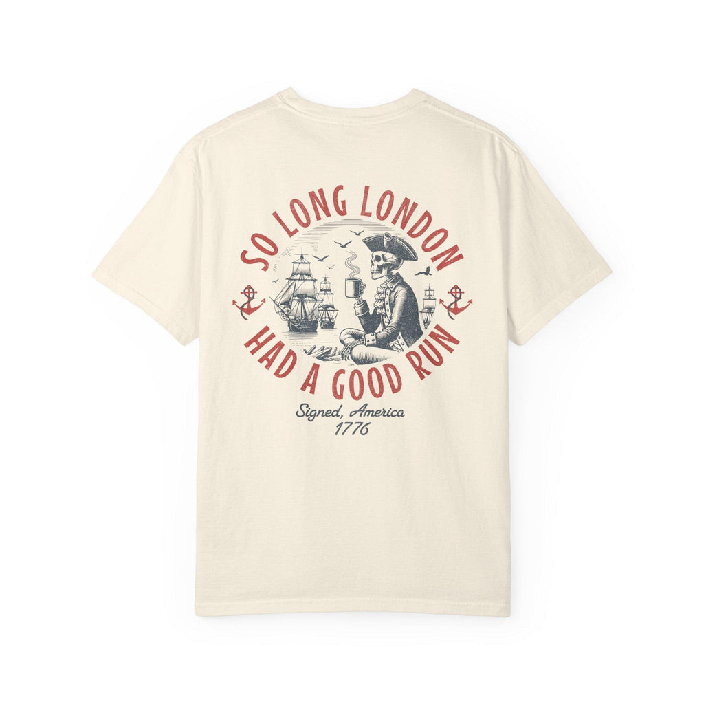 4th July Long London 1776 Front Back Tee Skeleton Patrio Independence Day (5)