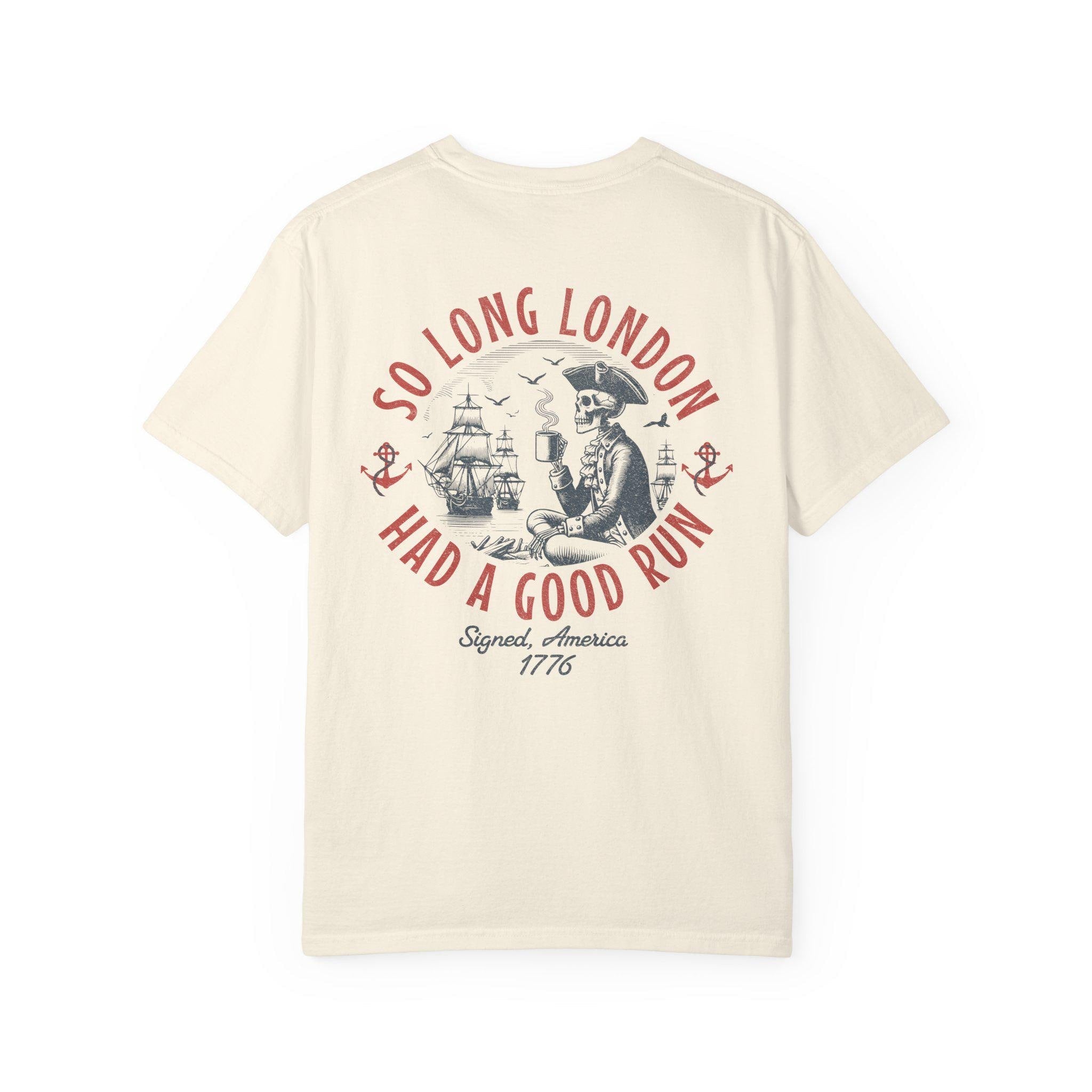 4th July Long London 1776 Front Back Tee Skeleton Patrio Independence Day (5)