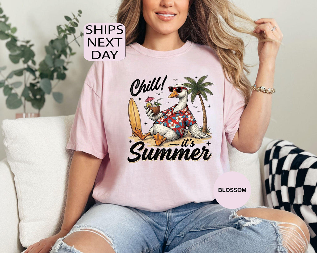 Summer Goose Comfort Colors Beach Vacation Summer Chill (5)