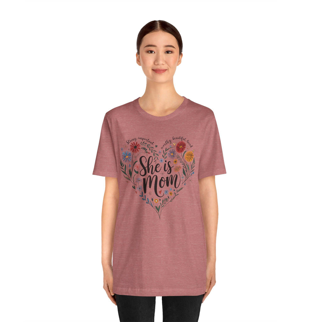 Mom Heart Floral Mother'S Day Tee Colors Unisex T-shirt, Sweatshirt, Hoodie (5)