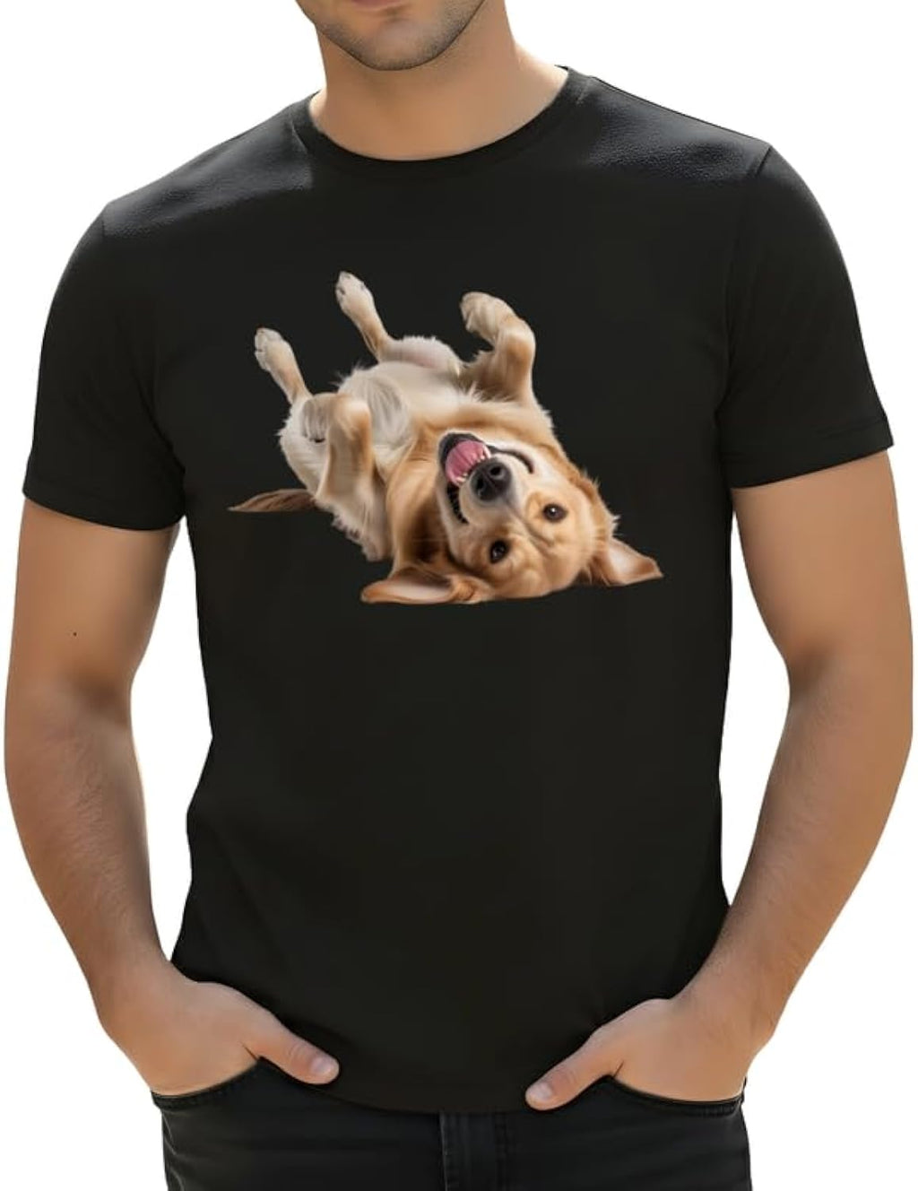 Unisex Funny Dog T-Shirt Playful Puppy Graphic Tee for Pet Lovers