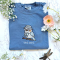 Embroidered Bird Nerd Outdoorsy Nature Tshirt