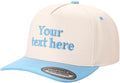 Customizable Snapback Baseball Cap, Two-Tone Hat, Personalized Embroidered Headwear, Pink Baseball Cap, Trendy Embroidery Hat, Customizable Hats Men, Custom Hats Women, Design Your Own Cap