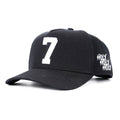 ‘7’ Premium Snapback - Black/White