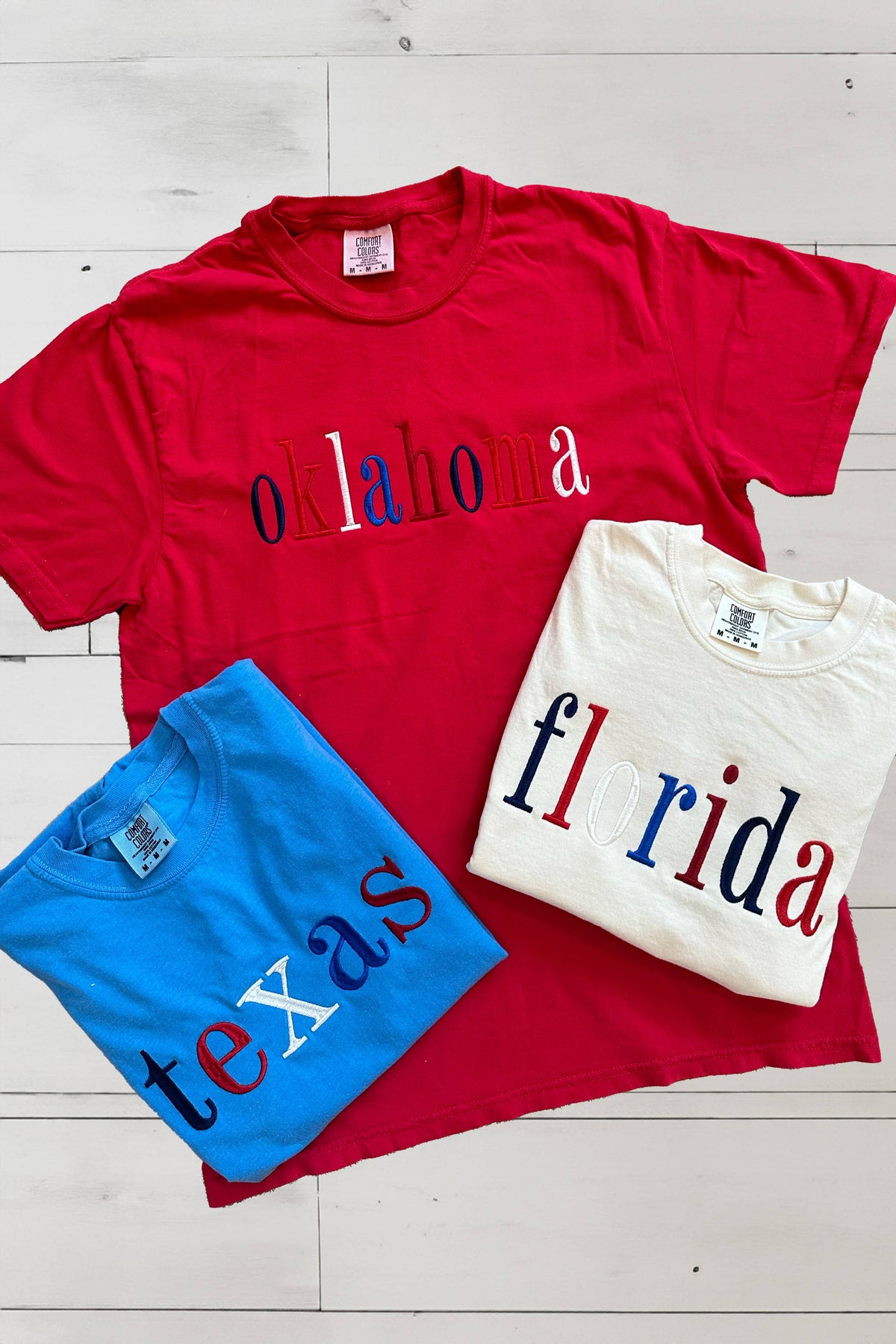 Custom Embroidered Patriotic Tee