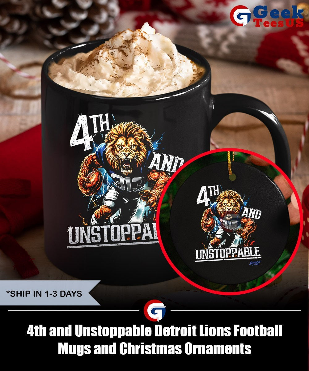 4th and Unstoppable Detroit Lions Football shirt