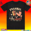 4th Of July Hot Dog Frankly I Love America 1776 2026 T-shirt