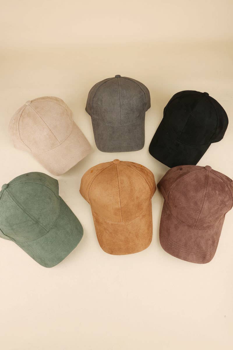 Classic Suede Baseball Cap SI-29079