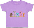 Toddler T-Shirt Dogs Puppy Family Dog Lover Pet Cotton Cute Boy & Girl Clothes